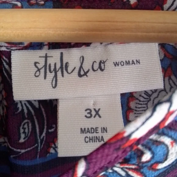 Style & Co long sleeve pullover 3X - Picture 4 of 6